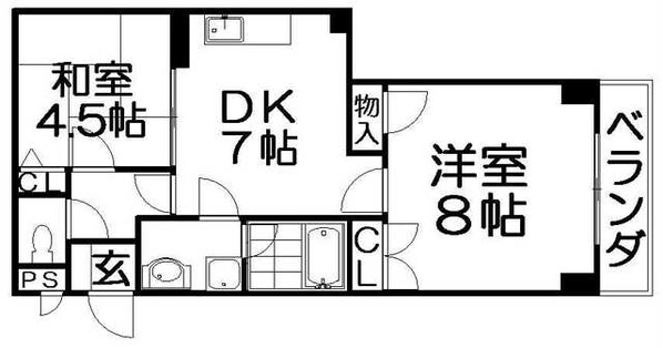 パティオ香里園東の物件間取画像